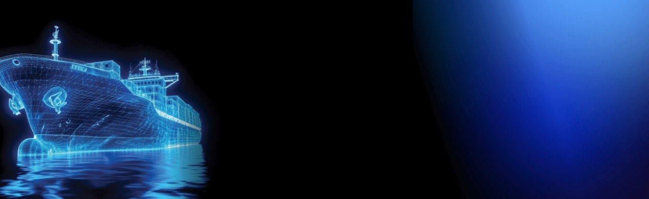 ai generated ship on dark background